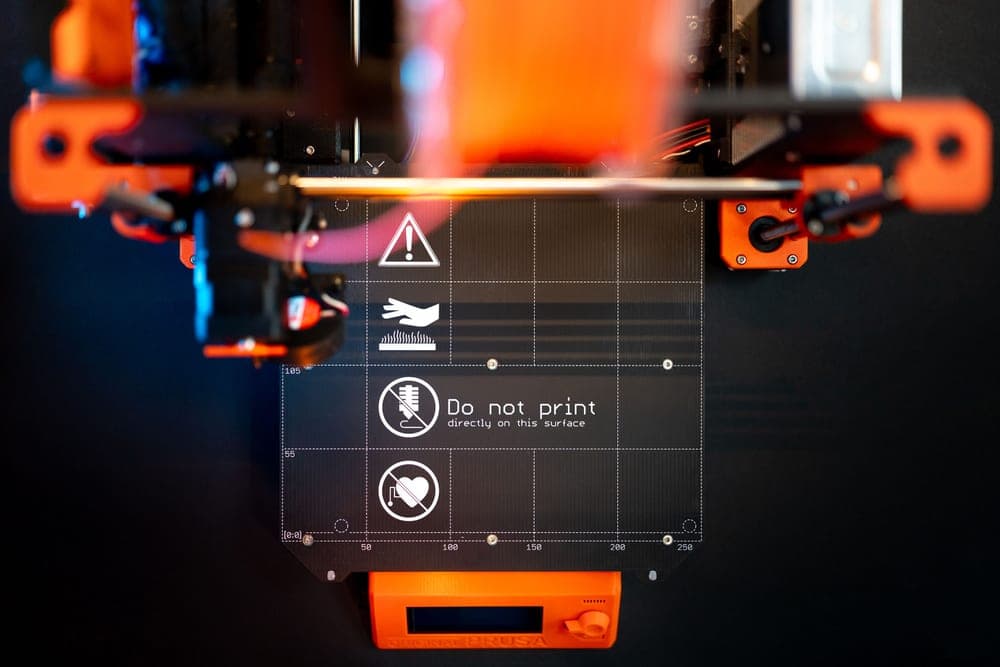 A close view of printed layer lines on a 3D printed part